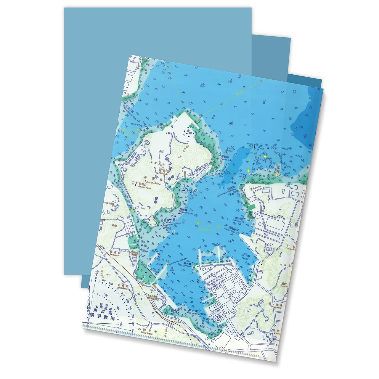 【横須賀港】海図クリアファイル