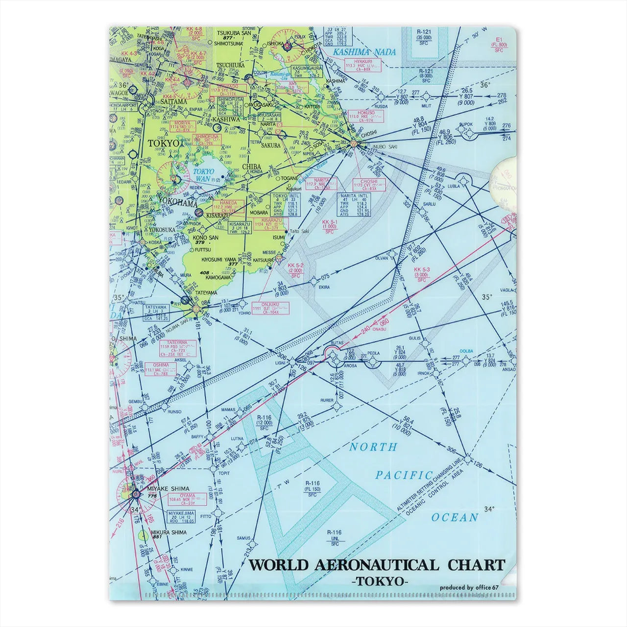 【東京航空図】クリアファイル
