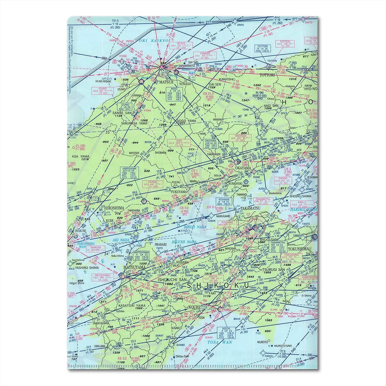 【大阪航空図】クリアファイル