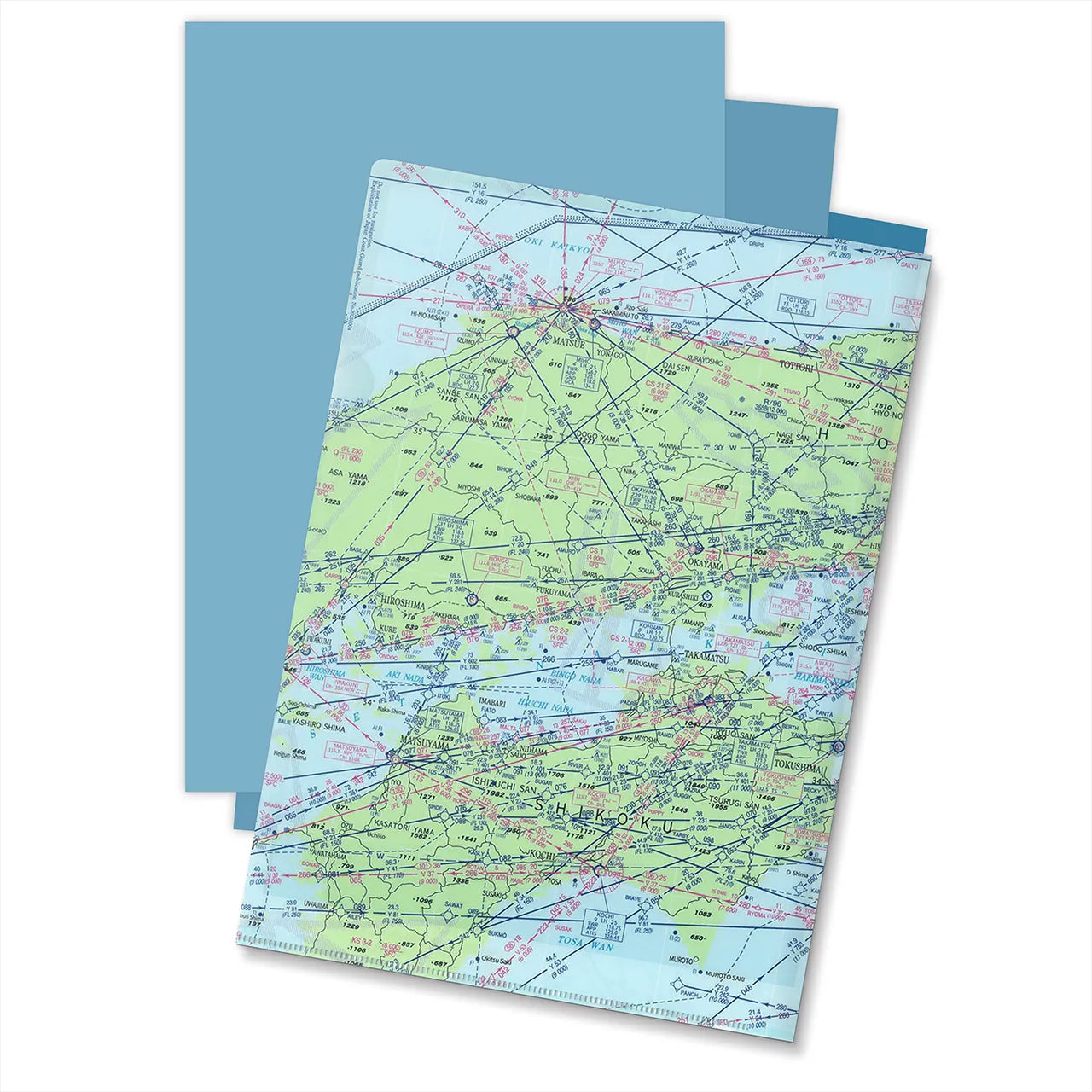 【大阪航空図】クリアファイル