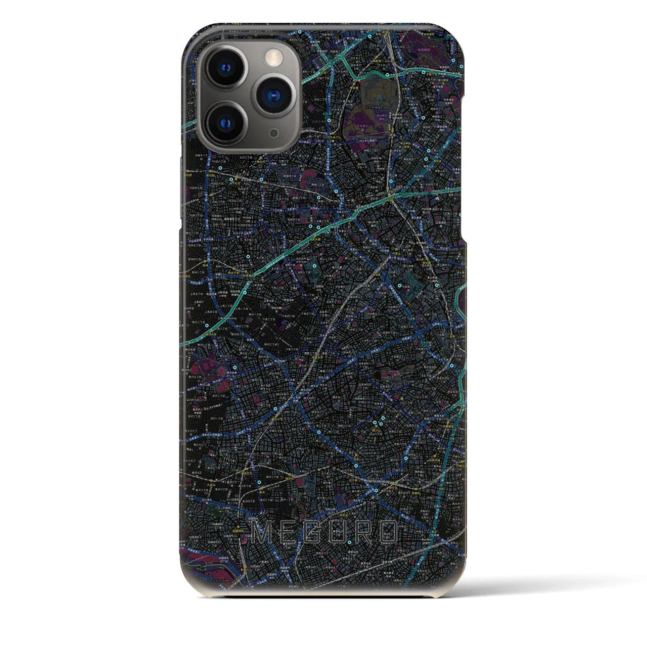 【目黒2(東京都)】地図柄iPhoneケース(バックカバータイプ)