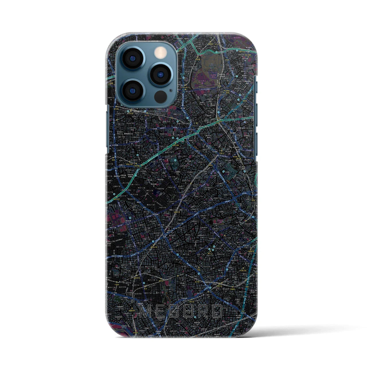 【目黒2(東京都)】地図柄iPhoneケース(バックカバータイプ)