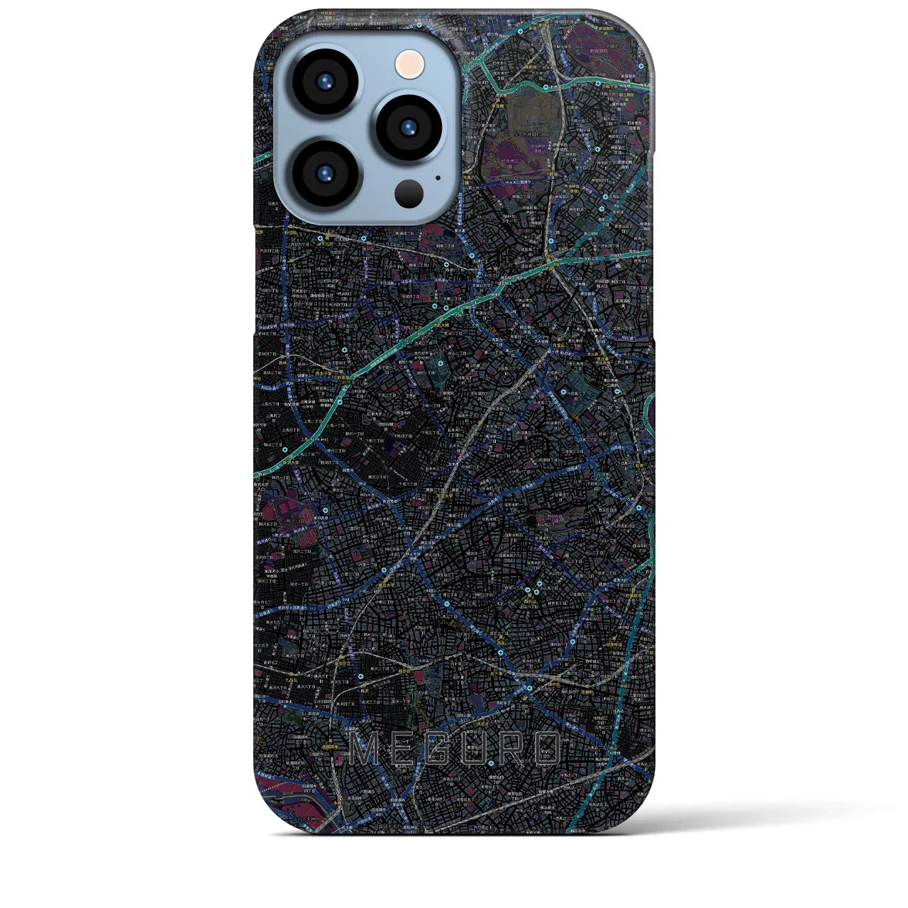 【目黒2(東京都)】地図柄iPhoneケース(バックカバータイプ)