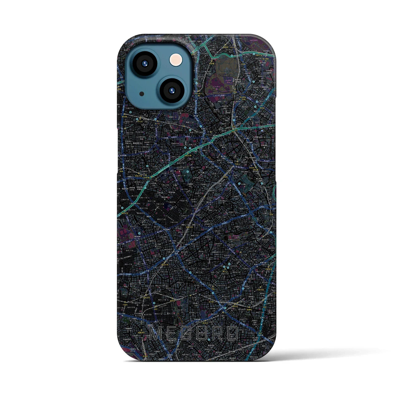 【目黒2(東京都)】地図柄iPhoneケース(バックカバータイプ)