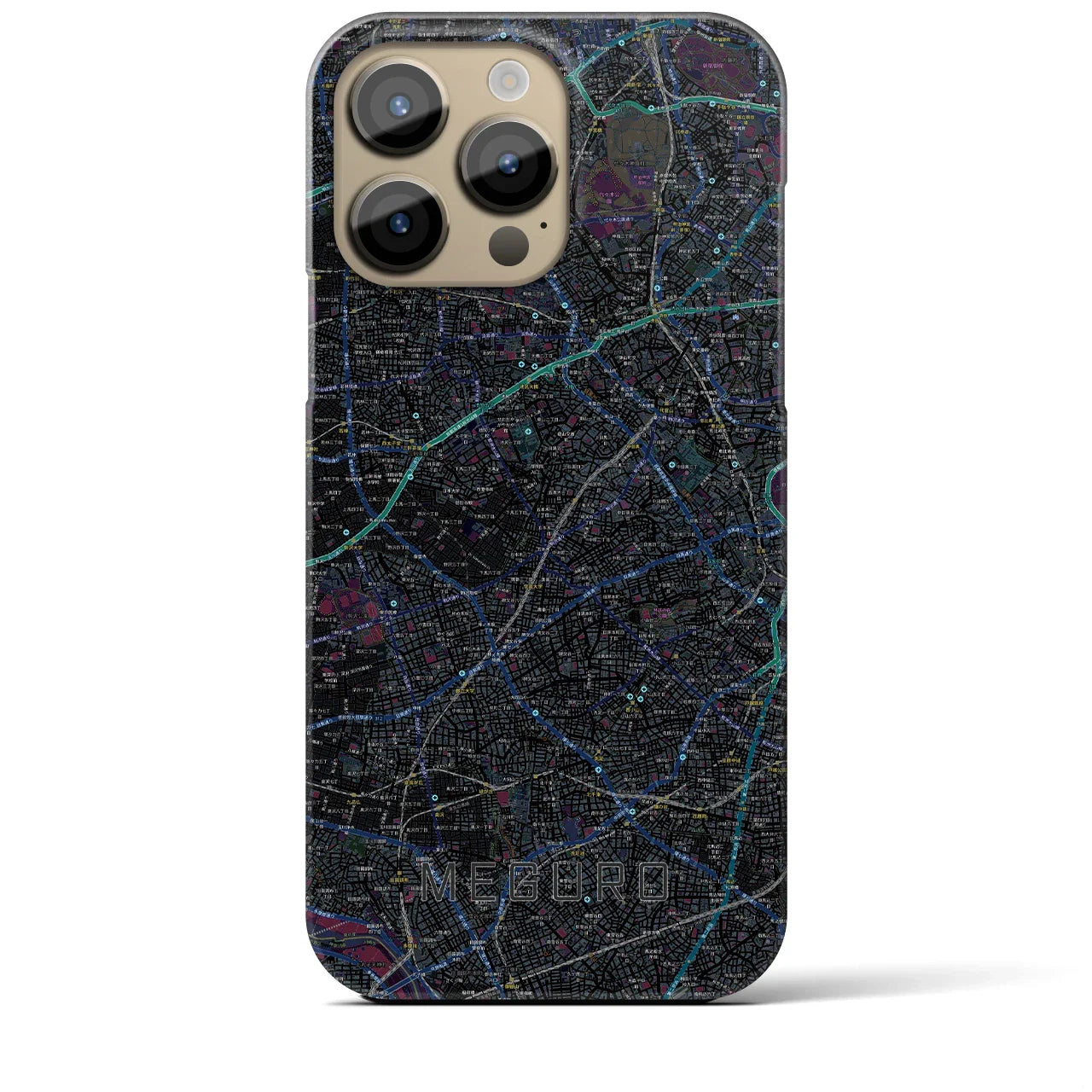 【目黒2(東京都)】地図柄iPhoneケース(バックカバータイプ)