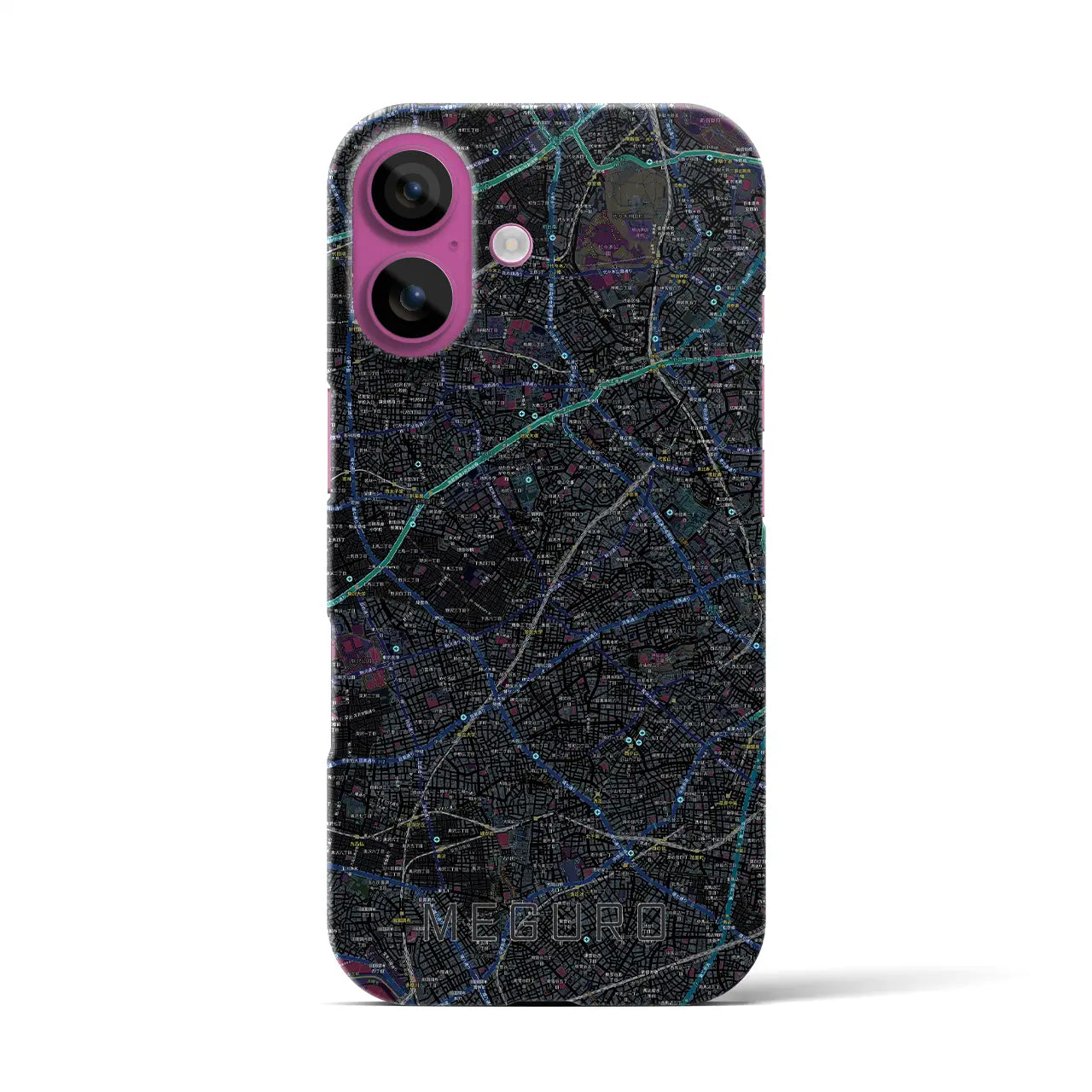 【目黒2(東京都)】地図柄iPhoneケース(バックカバータイプ)