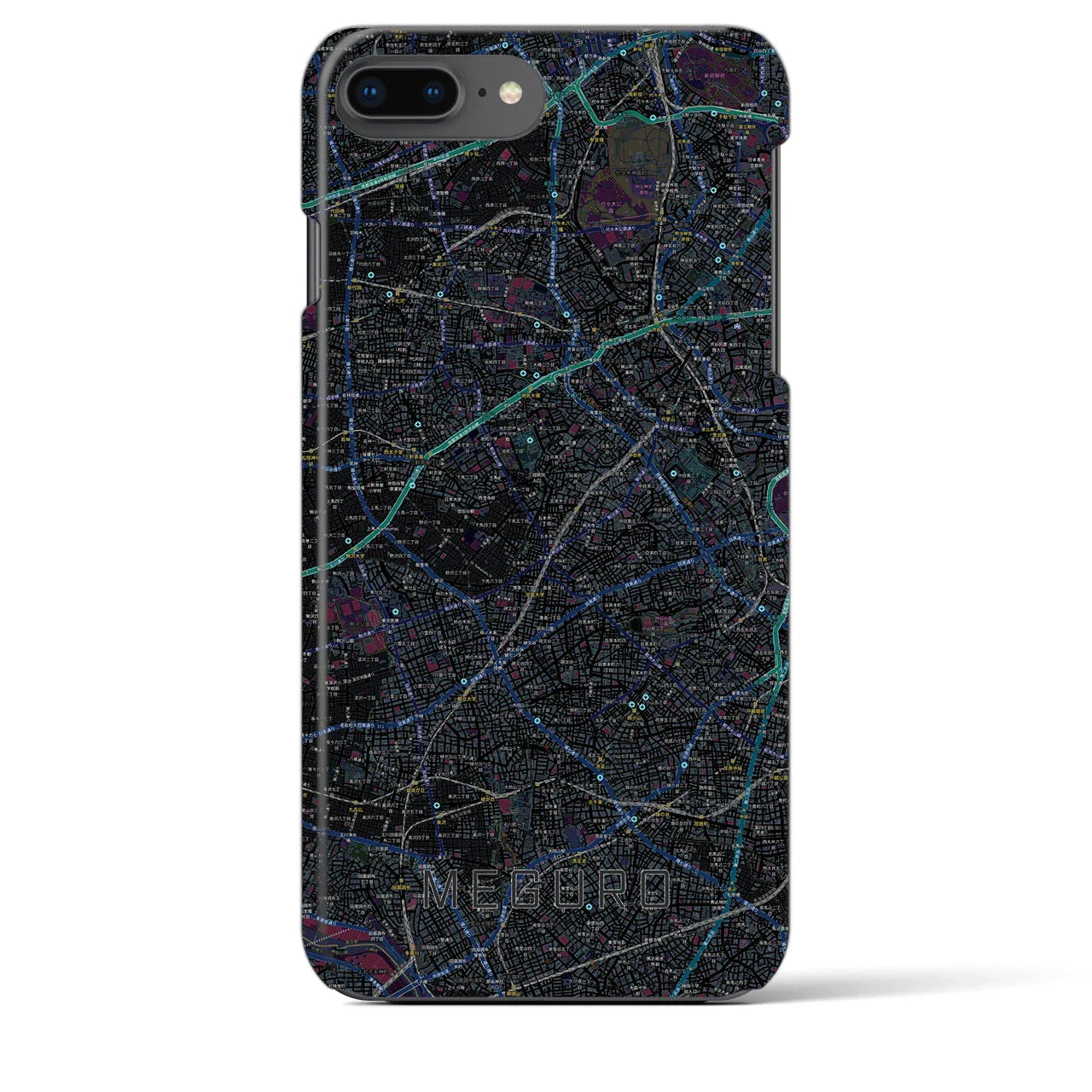 【目黒2(東京都)】地図柄iPhoneケース(バックカバータイプ)