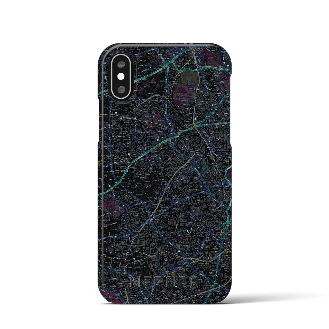 【目黒2(東京都)】地図柄iPhoneケース(バックカバータイプ)