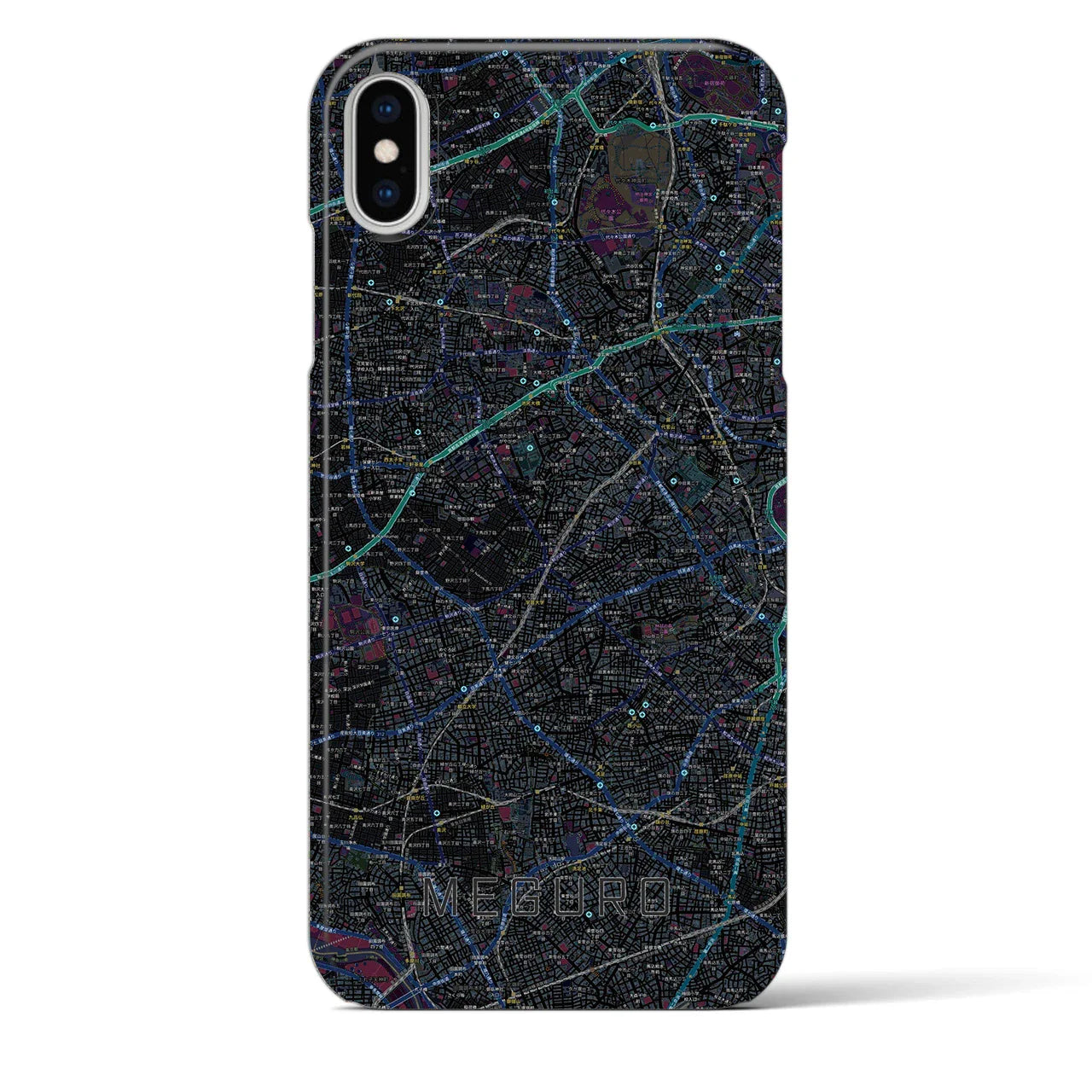 【目黒2(東京都)】地図柄iPhoneケース(バックカバータイプ)