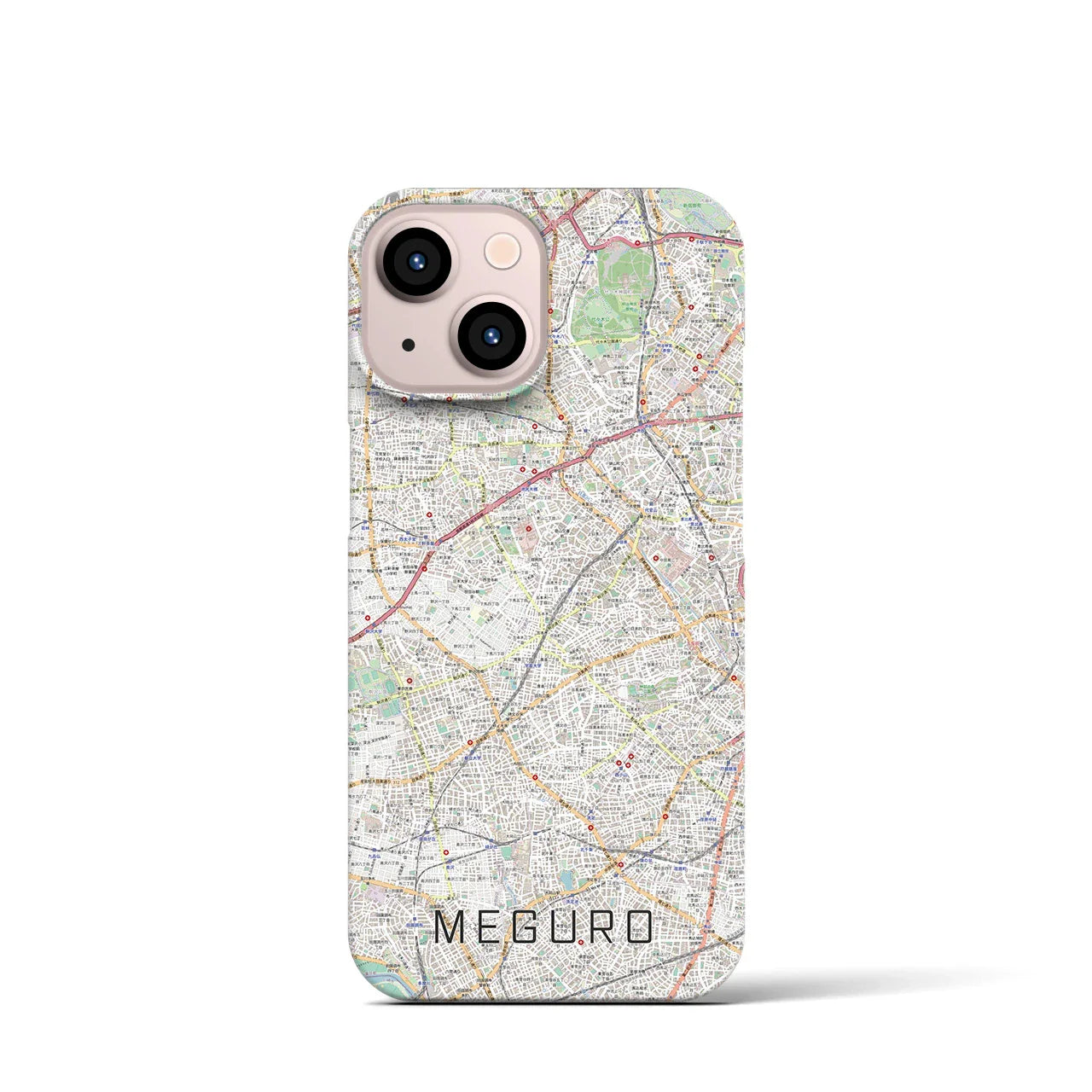 【目黒2(東京都)】地図柄iPhoneケース(バックカバータイプ)