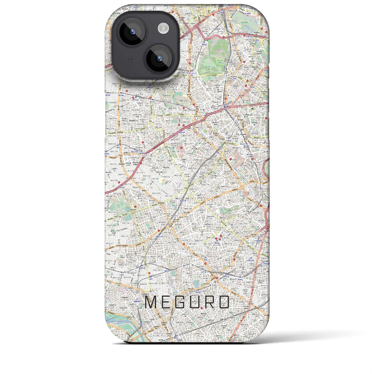 【目黒2(東京都)】地図柄iPhoneケース(バックカバータイプ)