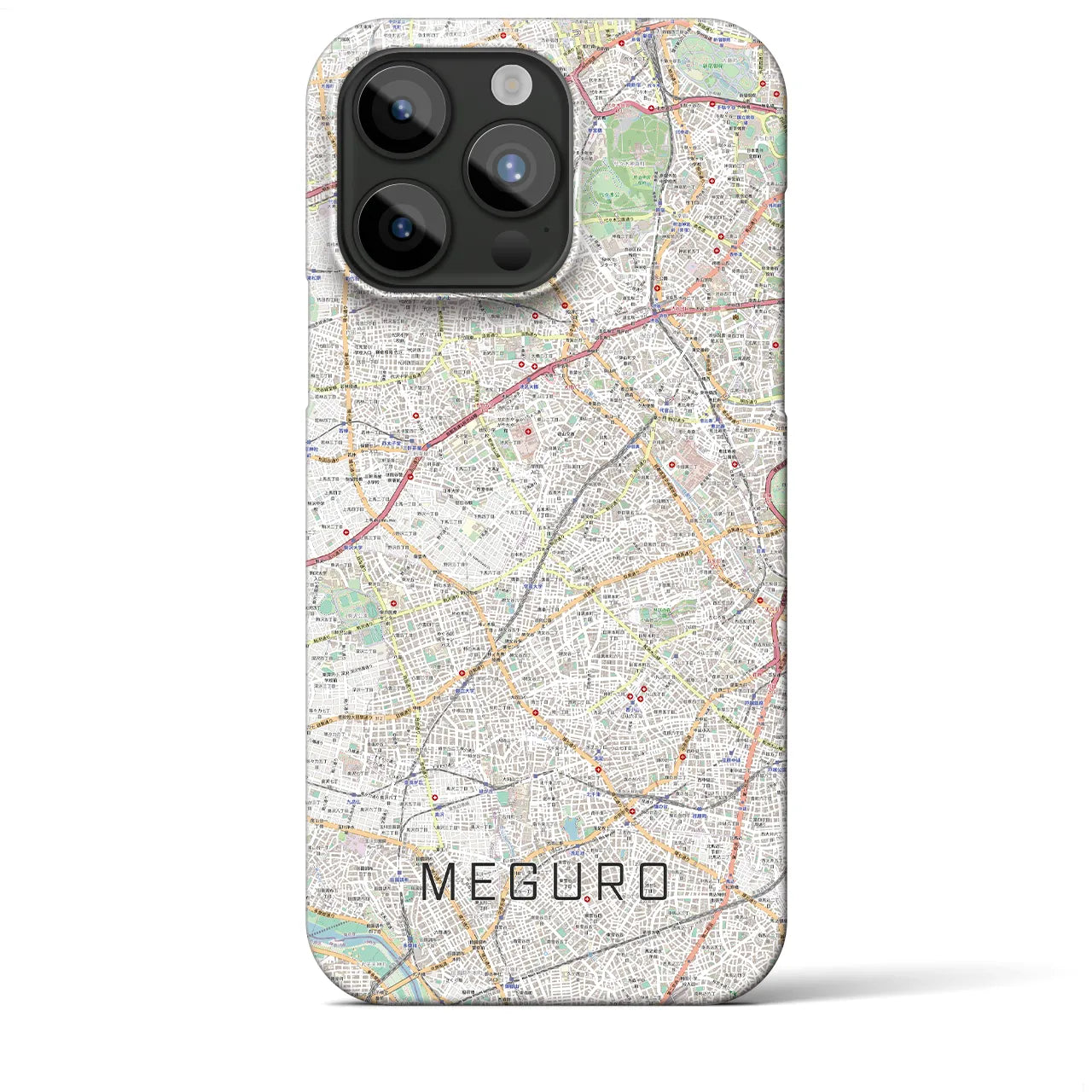 【目黒2(東京都)】地図柄iPhoneケース(バックカバータイプ)