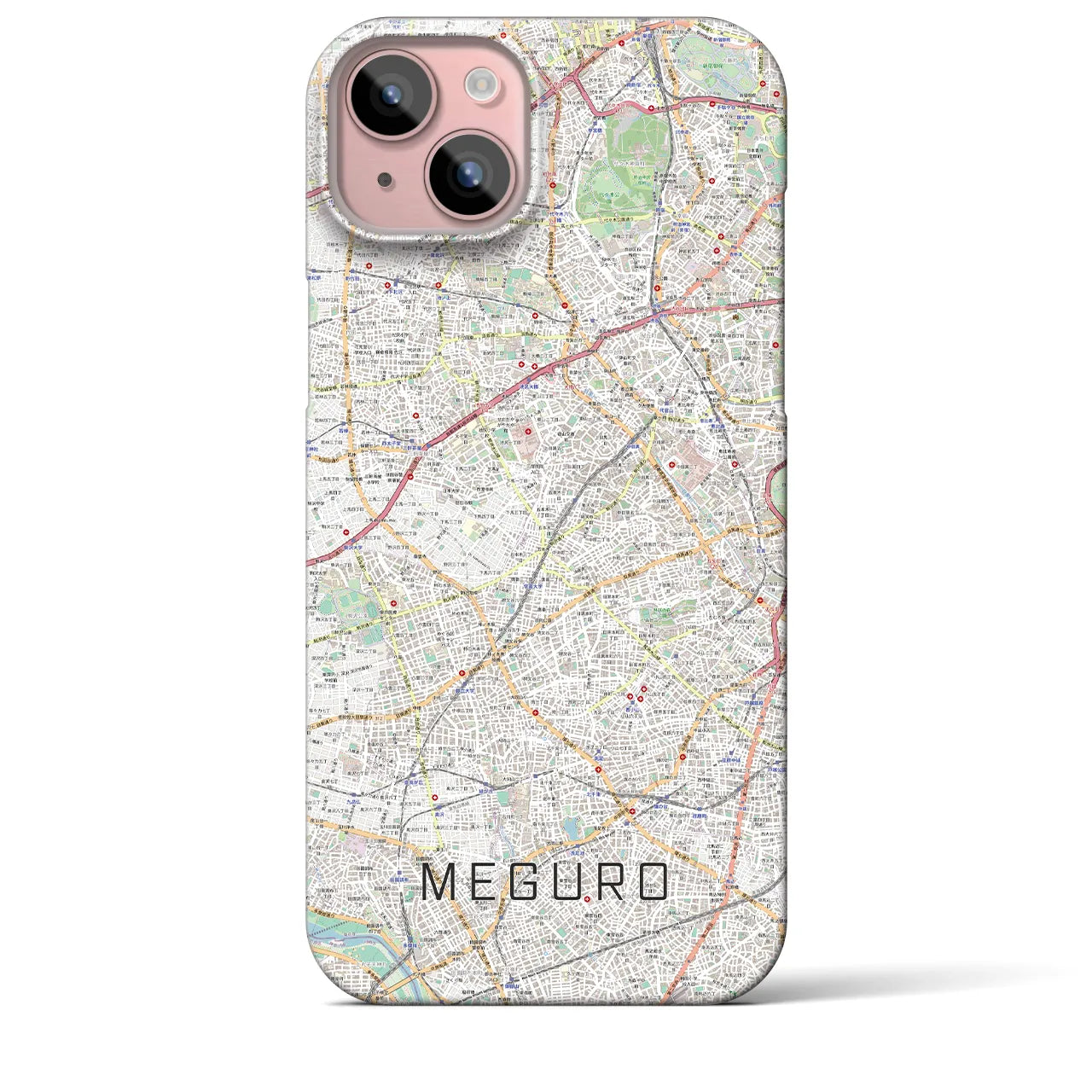 【目黒2(東京都)】地図柄iPhoneケース(バックカバータイプ)