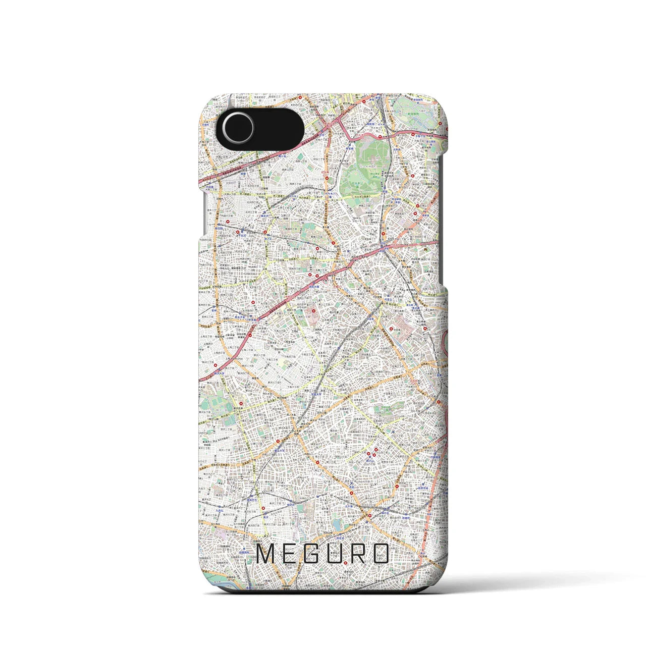 【目黒2(東京都)】地図柄iPhoneケース(バックカバータイプ)