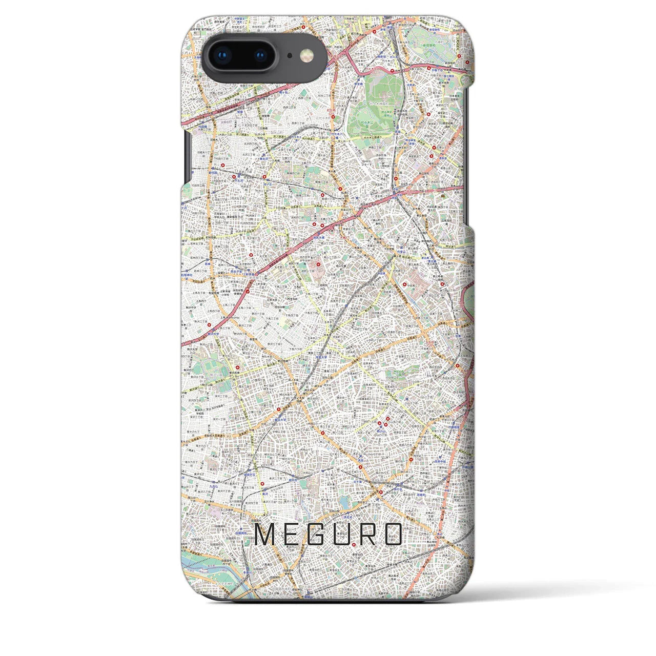 【目黒2(東京都)】地図柄iPhoneケース(バックカバータイプ)