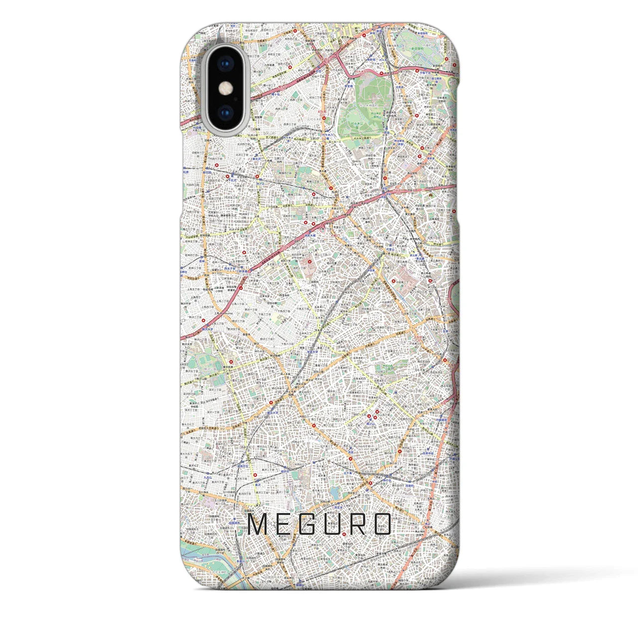 【目黒2(東京都)】地図柄iPhoneケース(バックカバータイプ)