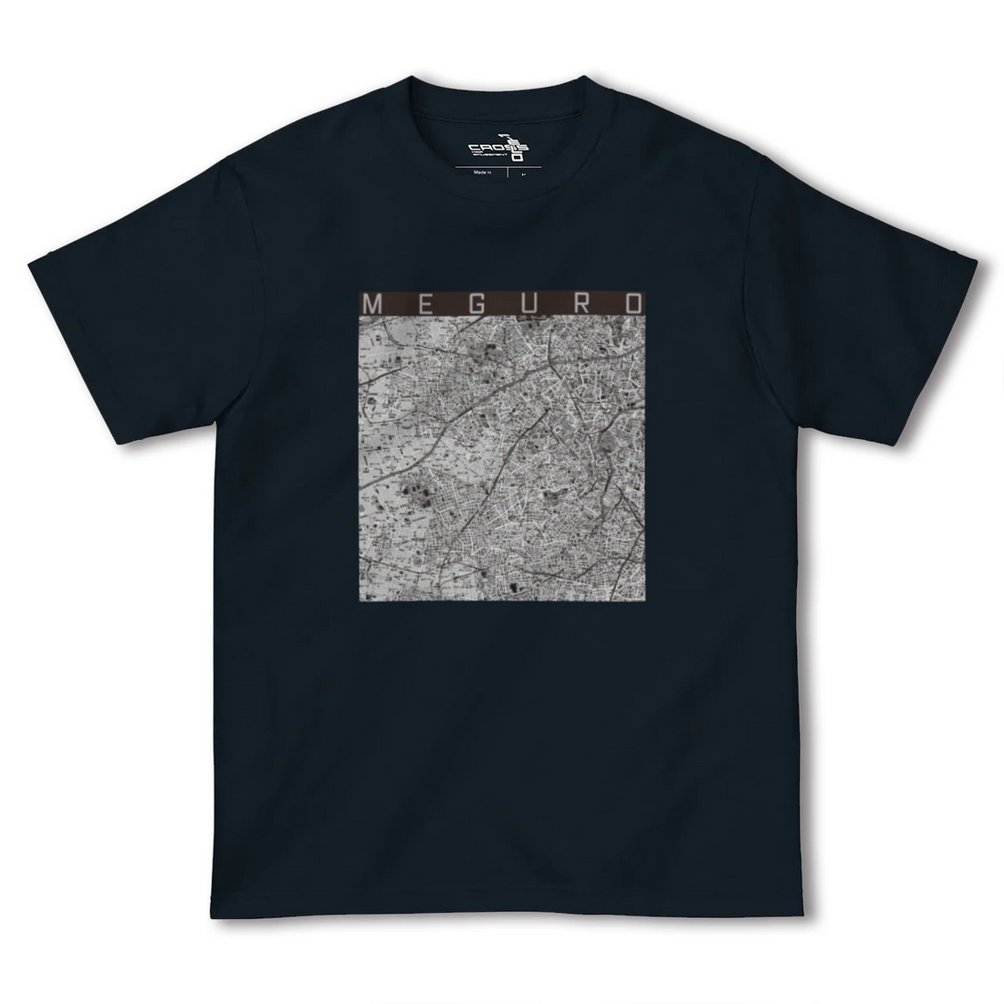 【目黒2(東京都)】地図柄ヘビーウェイトTシャツ