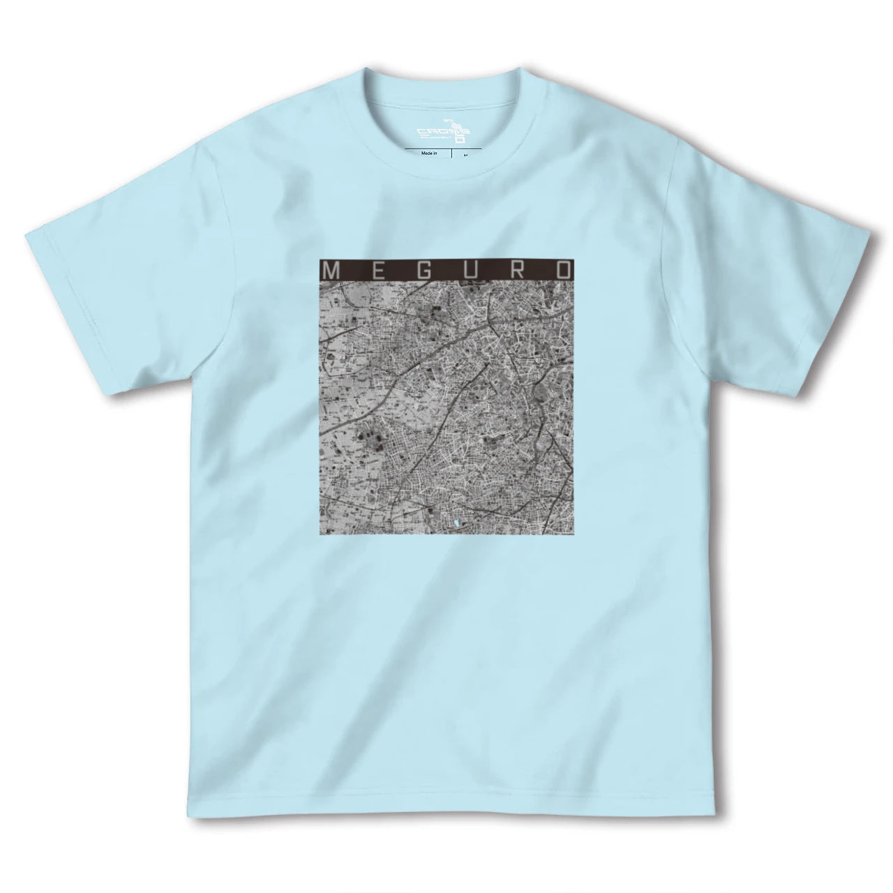 【目黒2(東京都)】地図柄ヘビーウェイトTシャツ
