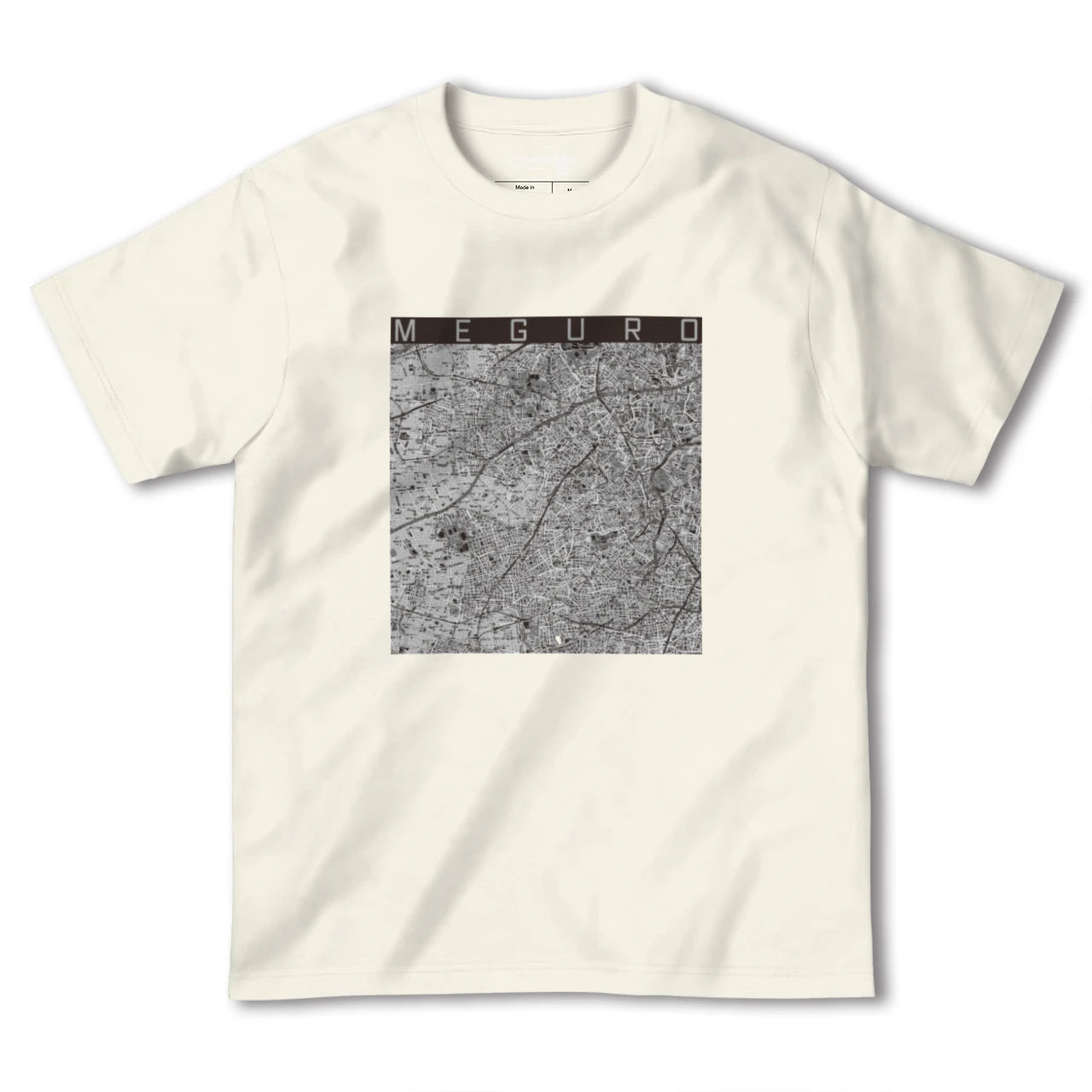 【目黒2(東京都)】地図柄ヘビーウェイトTシャツ