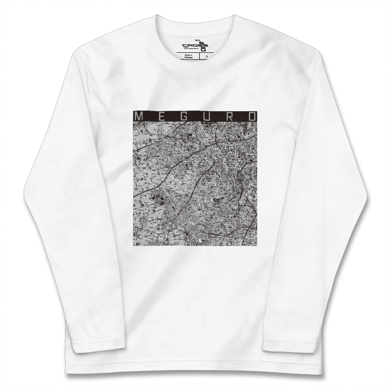 【目黒2(東京都)】地図柄ロングスリーブTシャツ