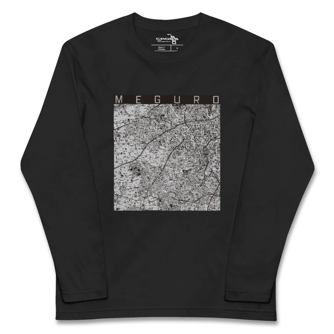 【目黒2(東京都)】地図柄ロングスリーブTシャツ