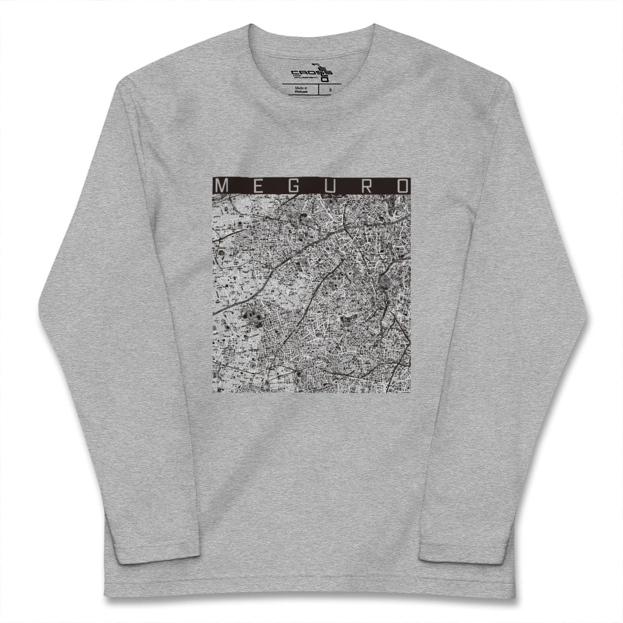 【目黒2(東京都)】地図柄ロングスリーブTシャツ