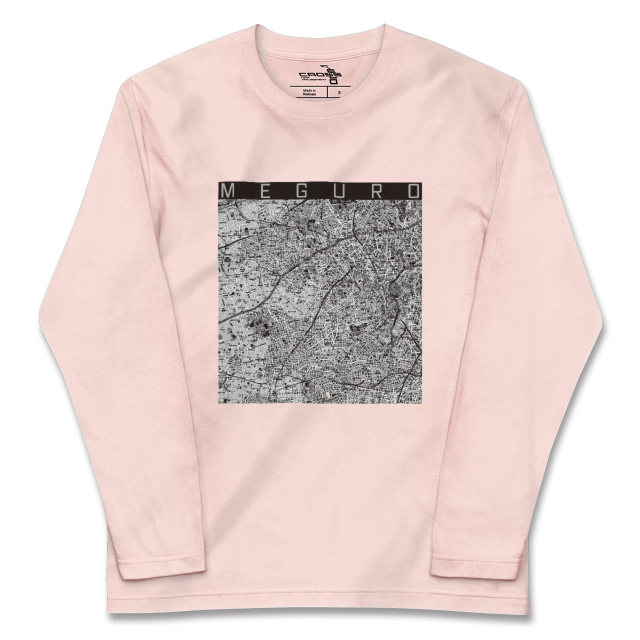 【目黒2(東京都)】地図柄ロングスリーブTシャツ