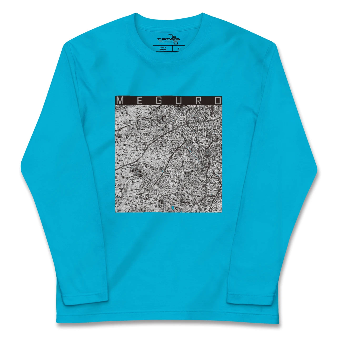 【目黒2(東京都)】地図柄ロングスリーブTシャツ