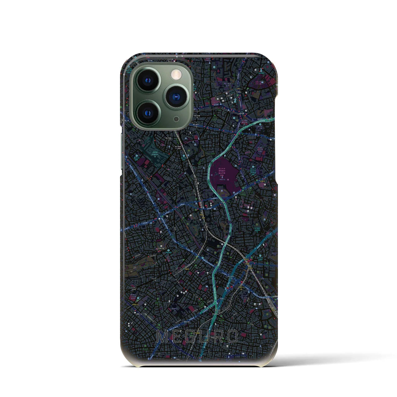 【目黒(東京都)】地図柄iPhoneケース(バックカバータイプ)