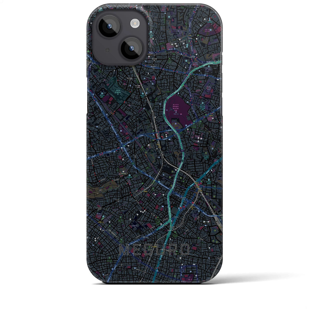 【目黒(東京都)】地図柄iPhoneケース(バックカバータイプ)