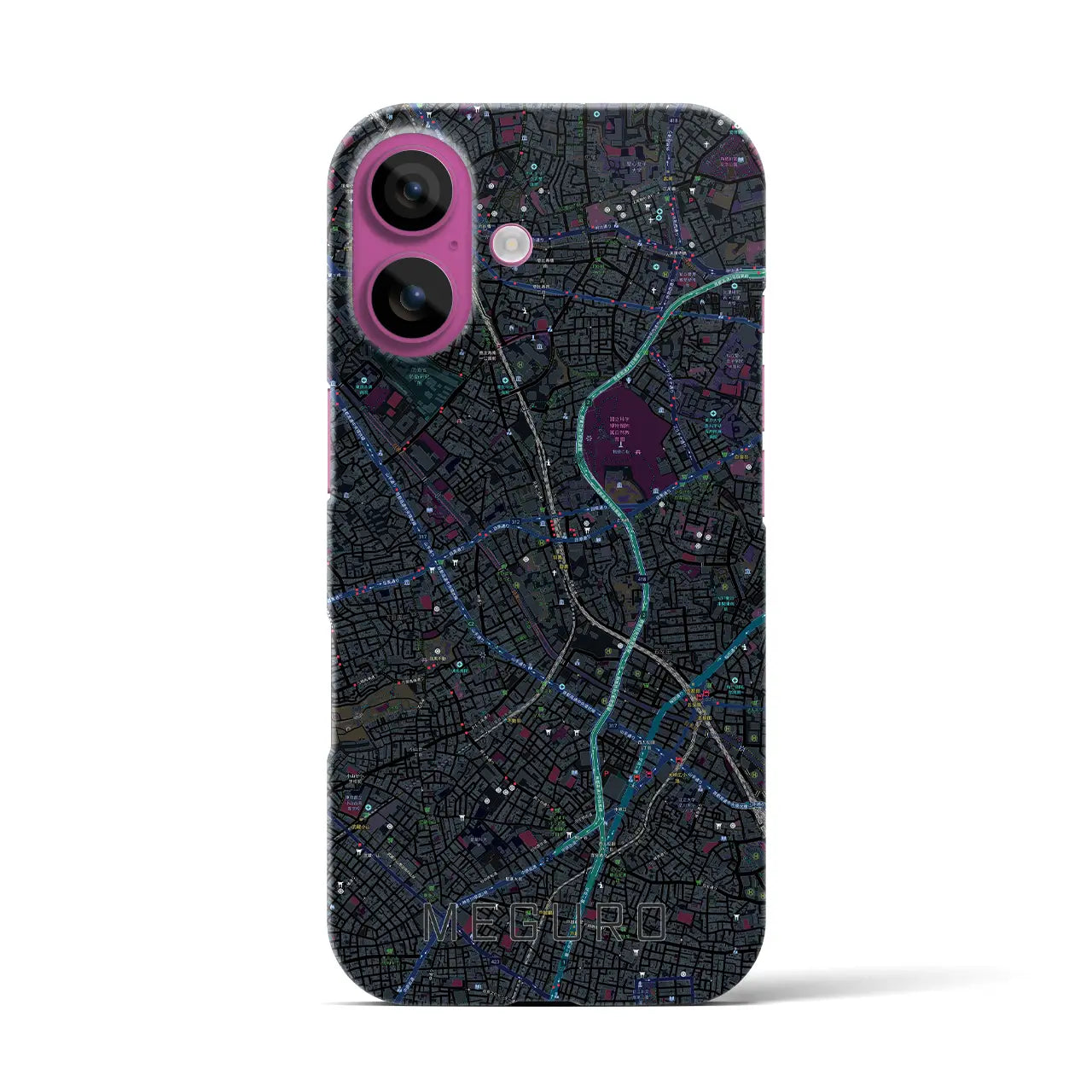 【目黒(東京都)】地図柄iPhoneケース(バックカバータイプ)