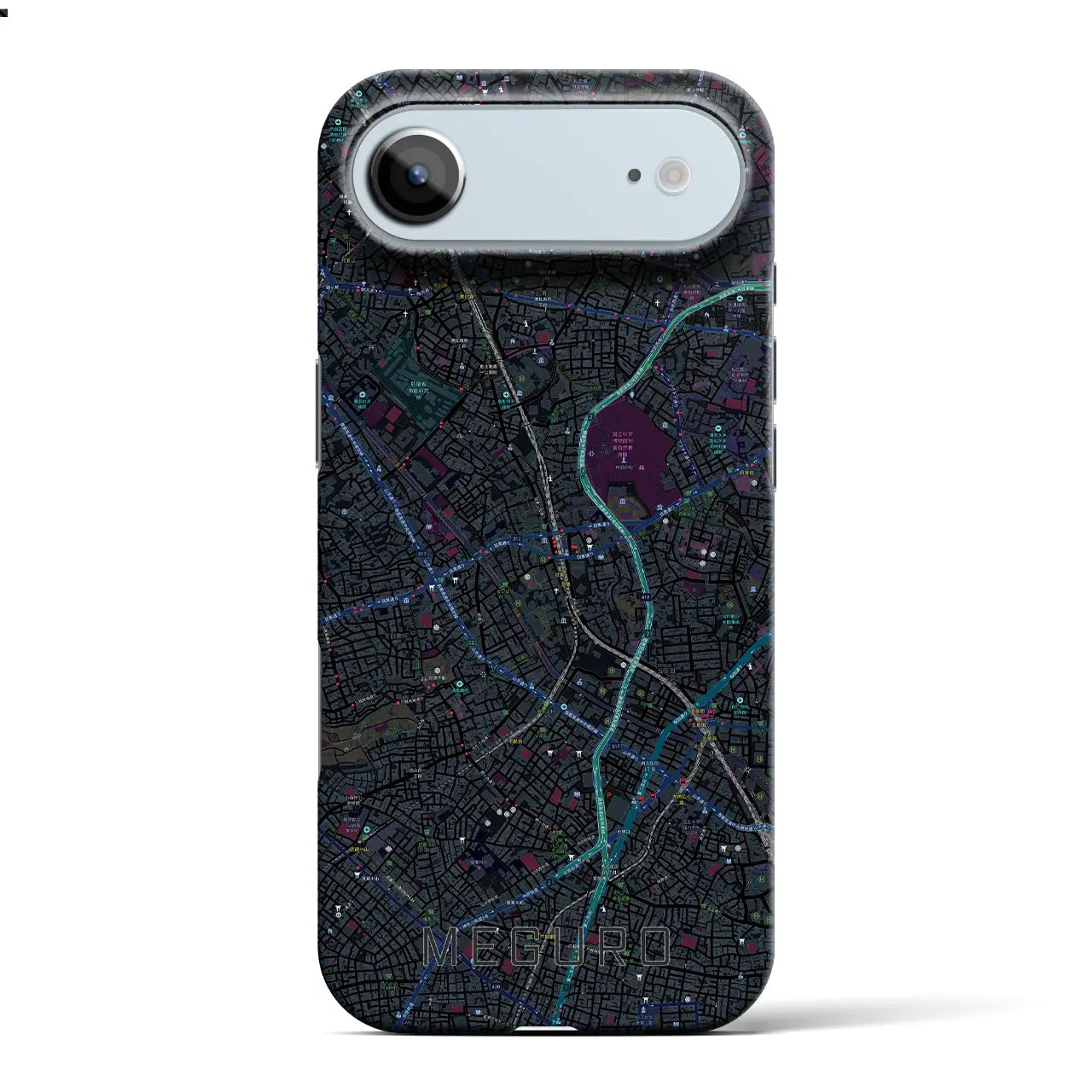 【目黒(東京都)】地図柄iPhoneケース(バックカバータイプ)