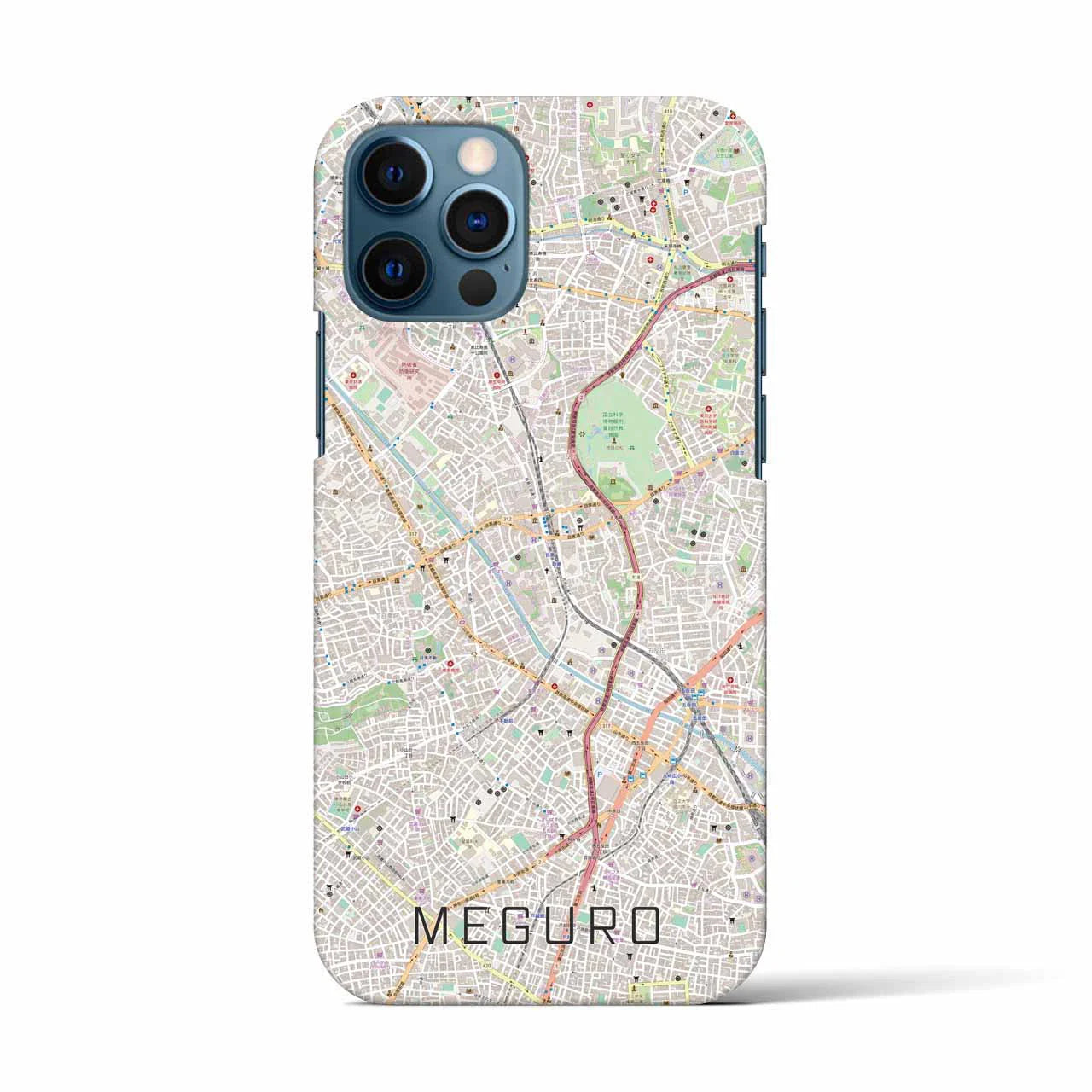 【目黒(東京都)】地図柄iPhoneケース(バックカバータイプ)