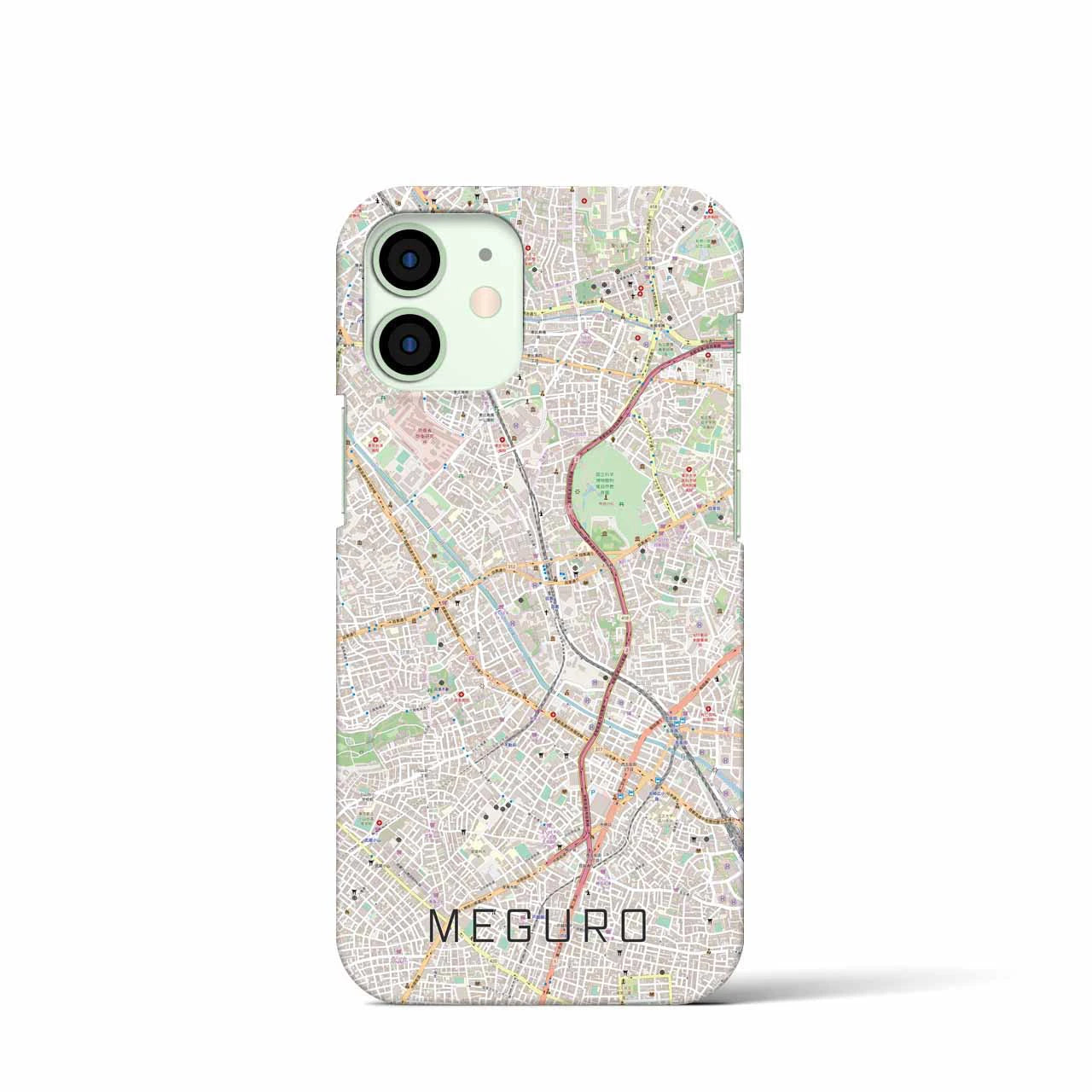 【目黒(東京都)】地図柄iPhoneケース(バックカバータイプ)