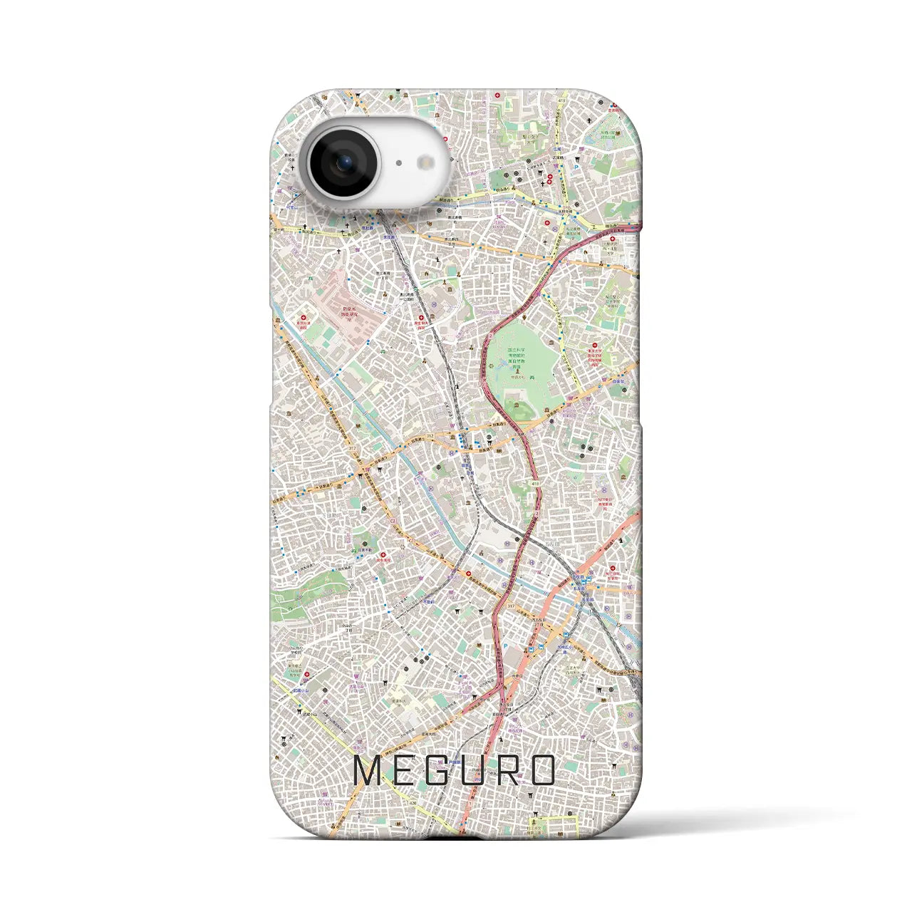 【目黒(東京都)】地図柄iPhoneケース(バックカバータイプ)