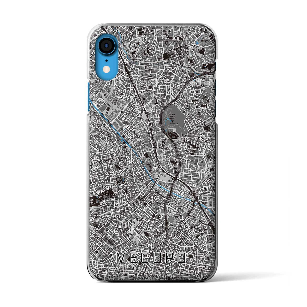 【目黒(東京都)】地図柄iPhoneケース(クリアタイプ)