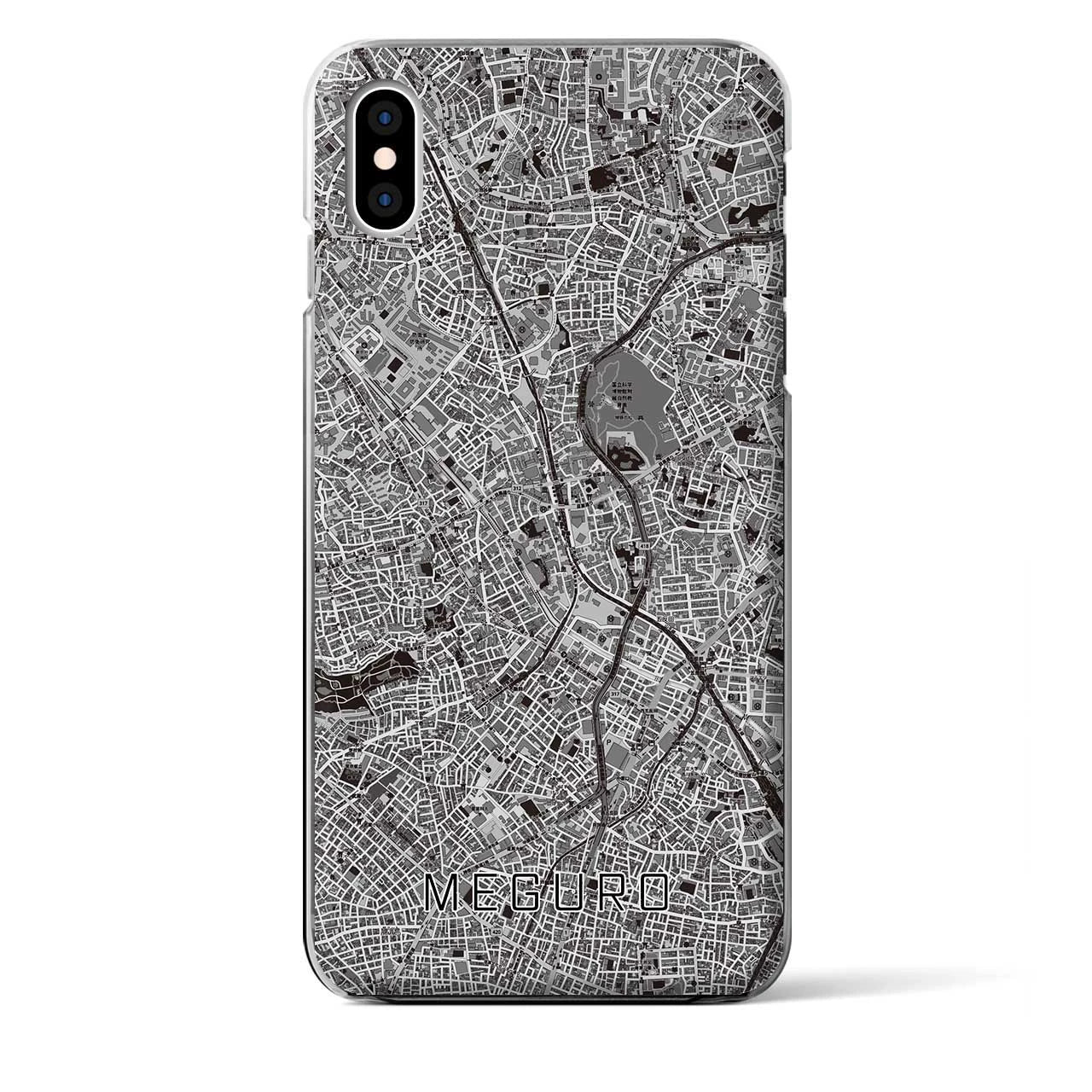 【目黒(東京都)】地図柄iPhoneケース(クリアタイプ)