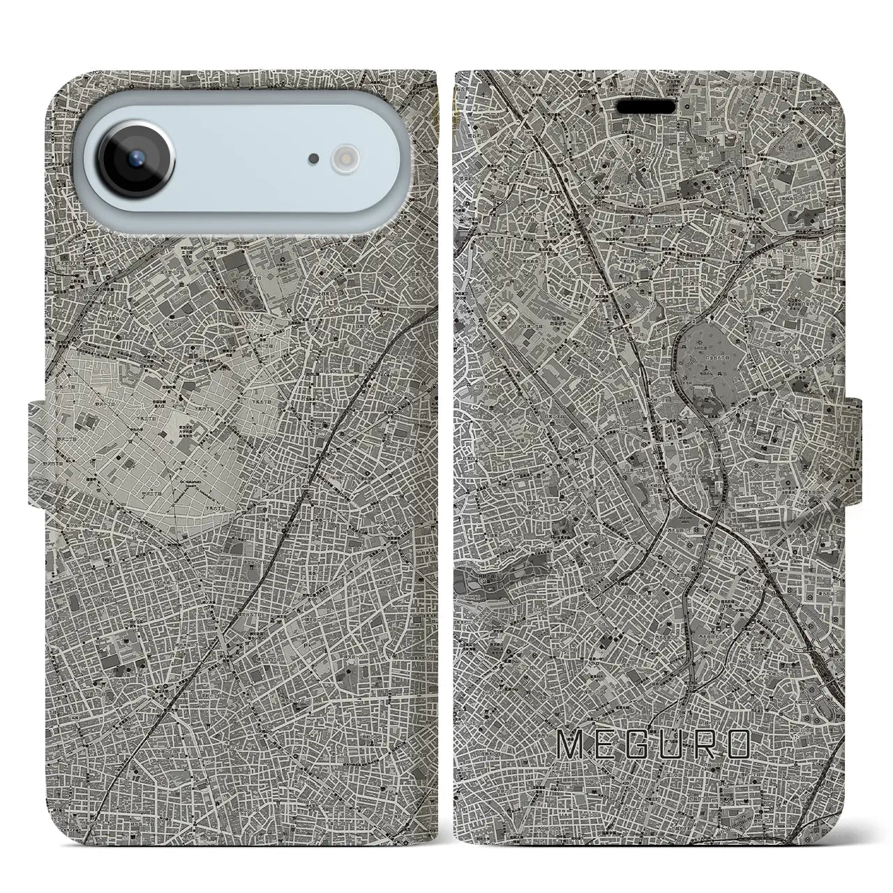 【目黒(東京都)】地図柄iPhoneケース(手帳タイプ)