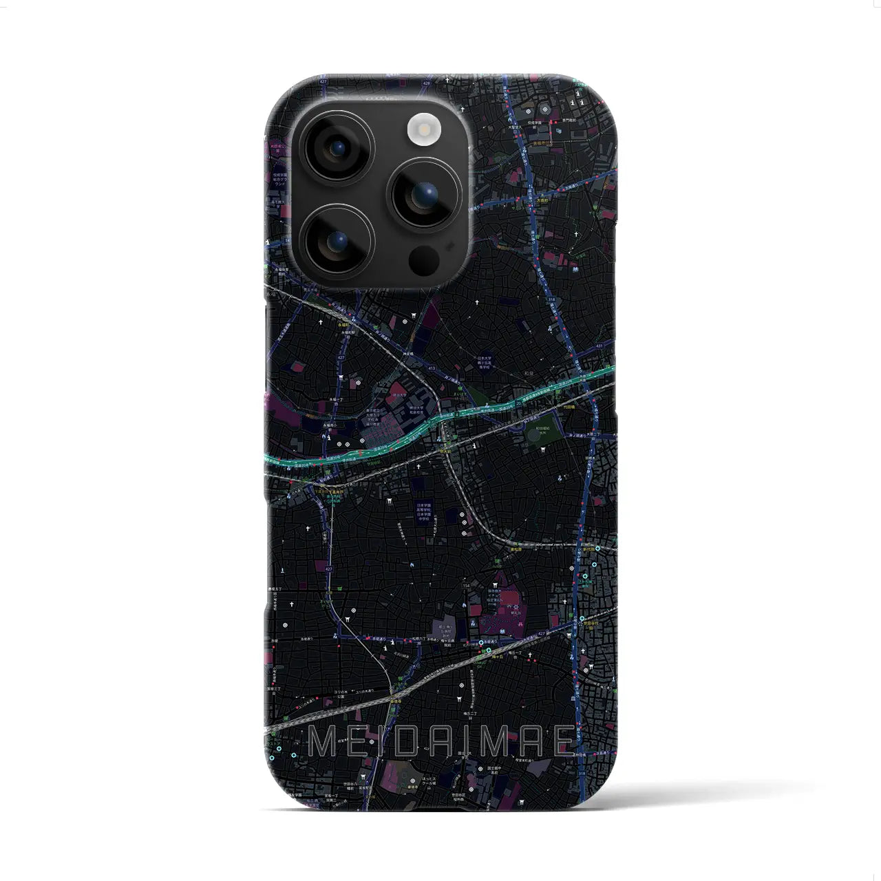 【明大前(東京都)】地図柄iPhoneケース(バックカバータイプ)