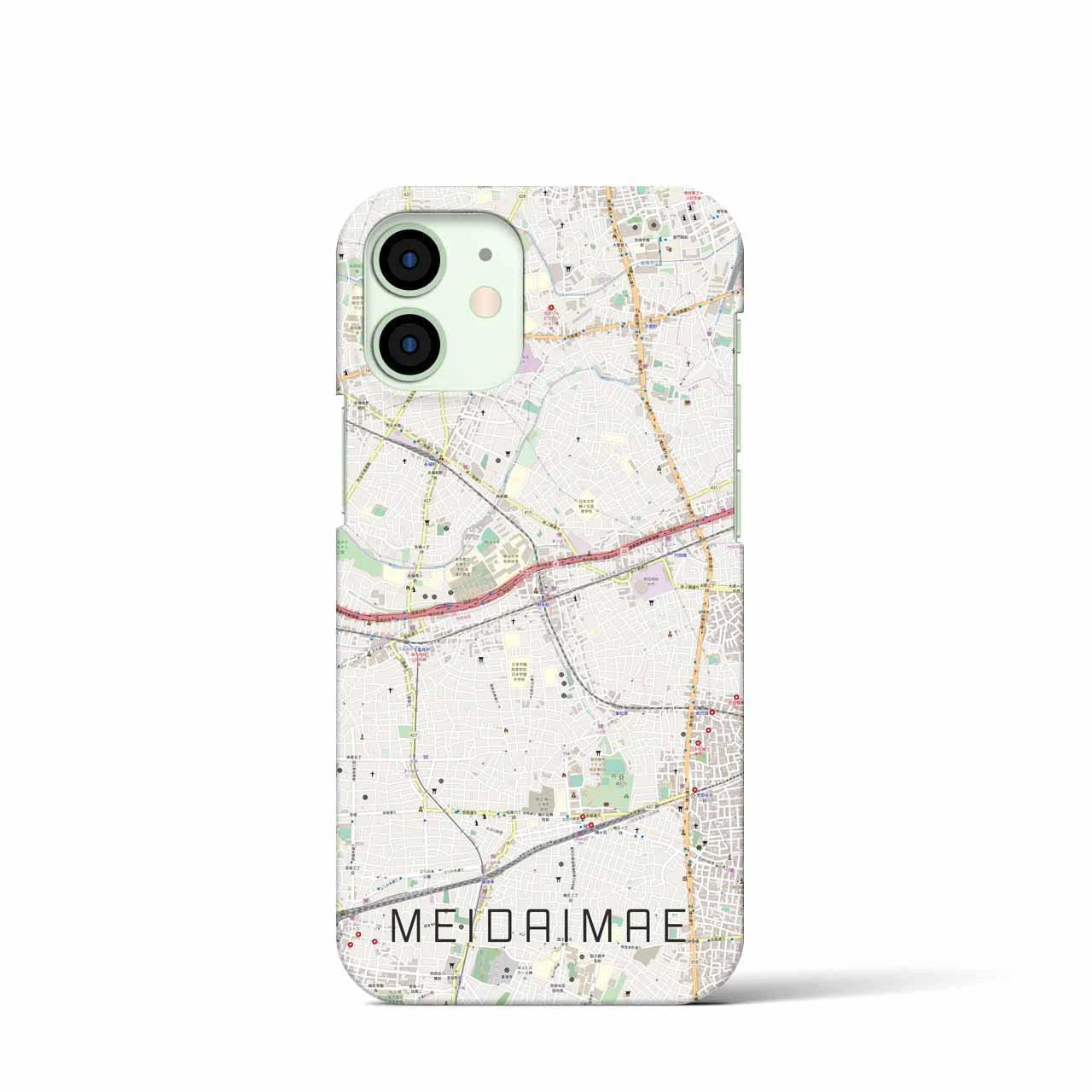 【明大前(東京都)】地図柄iPhoneケース(バックカバータイプ)