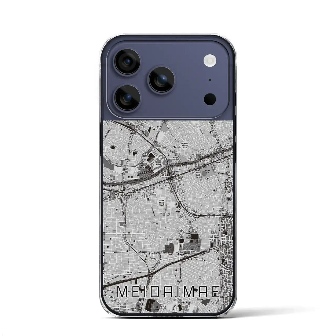 【明大前(東京都)】地図柄iPhoneケース(クリアタイプ)