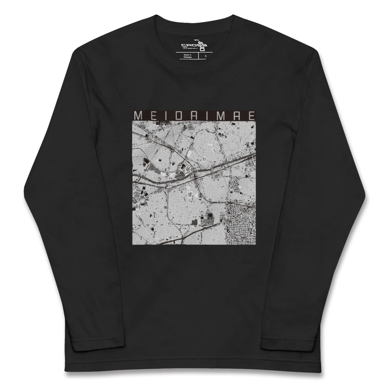 【明大前(東京都)】地図柄ロングスリーブTシャツ
