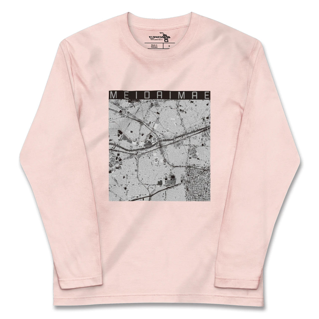【明大前(東京都)】地図柄ロングスリーブTシャツ