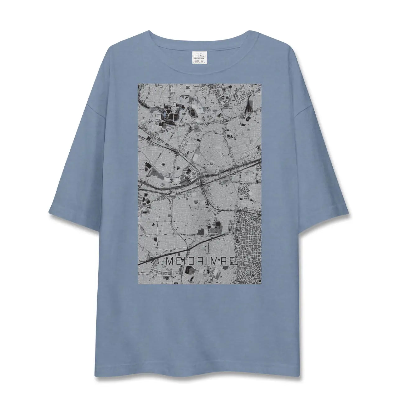 【明大前(東京都)】地図柄ビッグシルエットTシャツ