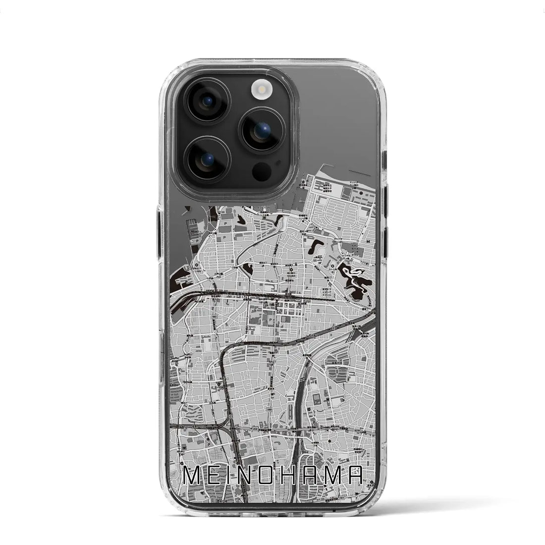 【姪浜(福岡県)】地図柄iPhoneケース(MagSafeタイプ)