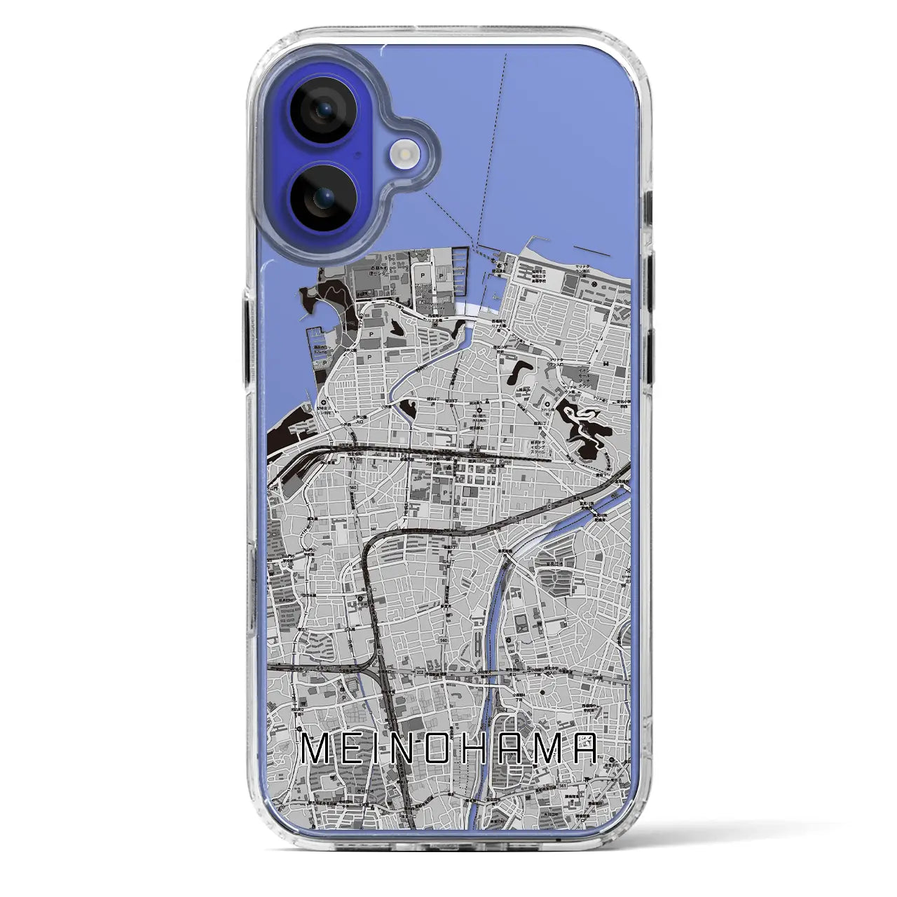 【姪浜(福岡県)】地図柄iPhoneケース(MagSafeタイプ)