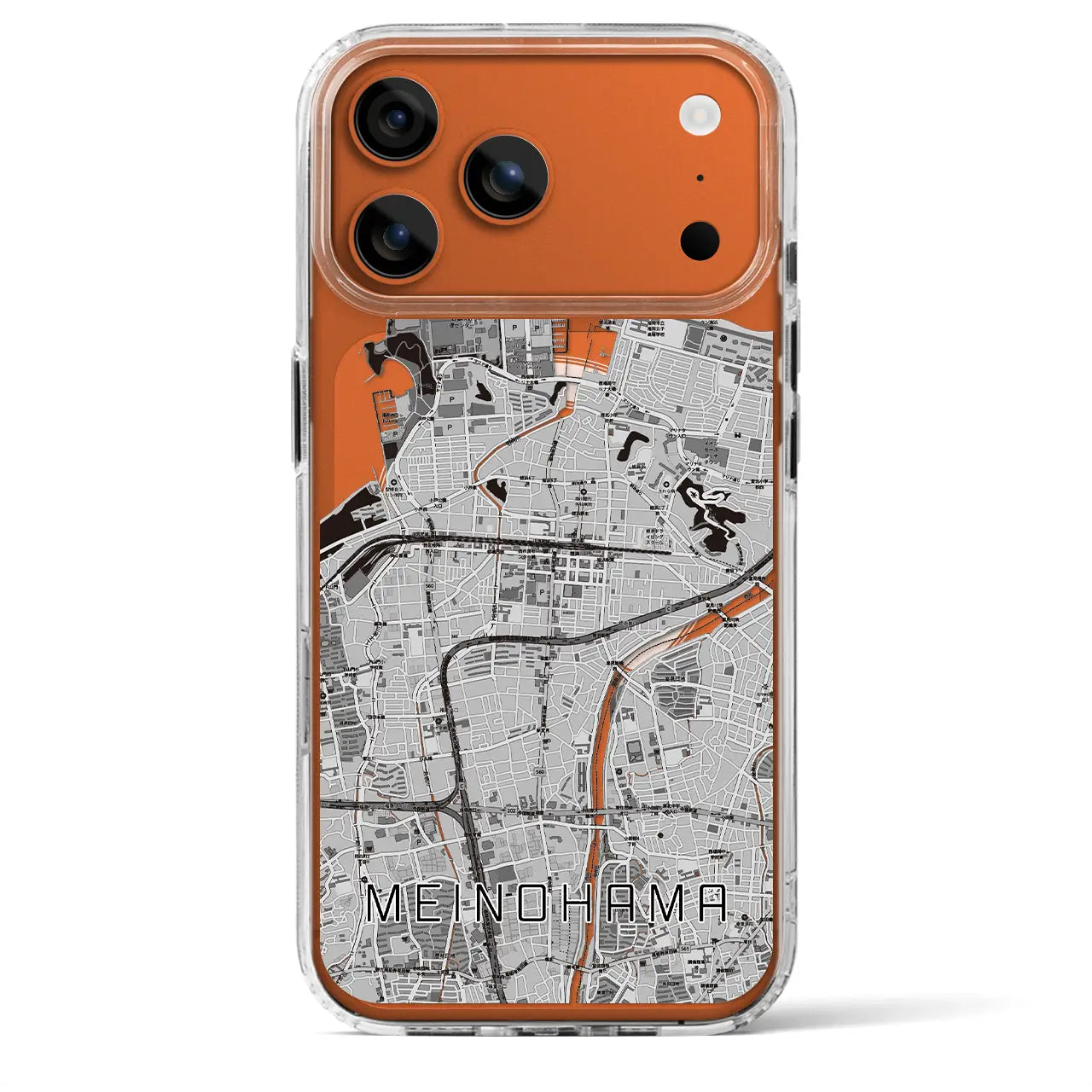 【姪浜(福岡県)】地図柄iPhoneケース(MagSafeタイプ)