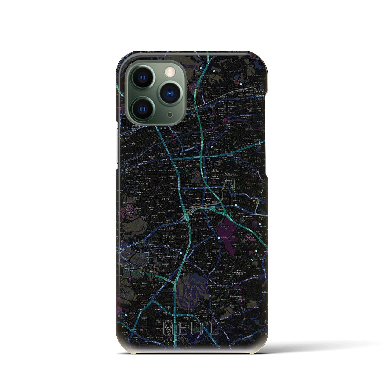 【名東(愛知県)】地図柄iPhoneケース(バックカバータイプ)