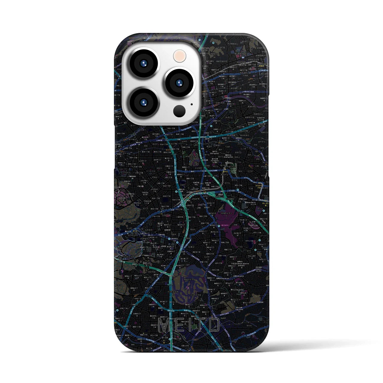 【名東(愛知県)】地図柄iPhoneケース(バックカバータイプ)