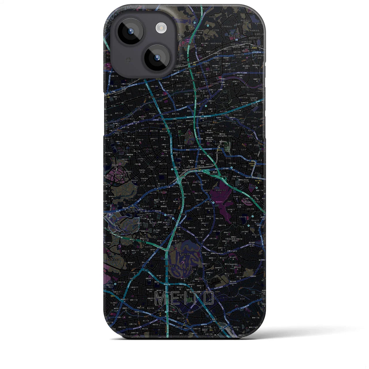 【名東(愛知県)】地図柄iPhoneケース(バックカバータイプ)